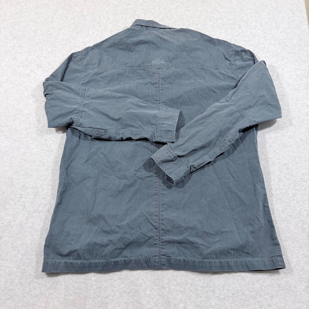 Kuhl Button Down‎ Shirt Mens XL Gray/Blue  Long Sleeve Snap Front Cotton Blend - Picture 7 of 9